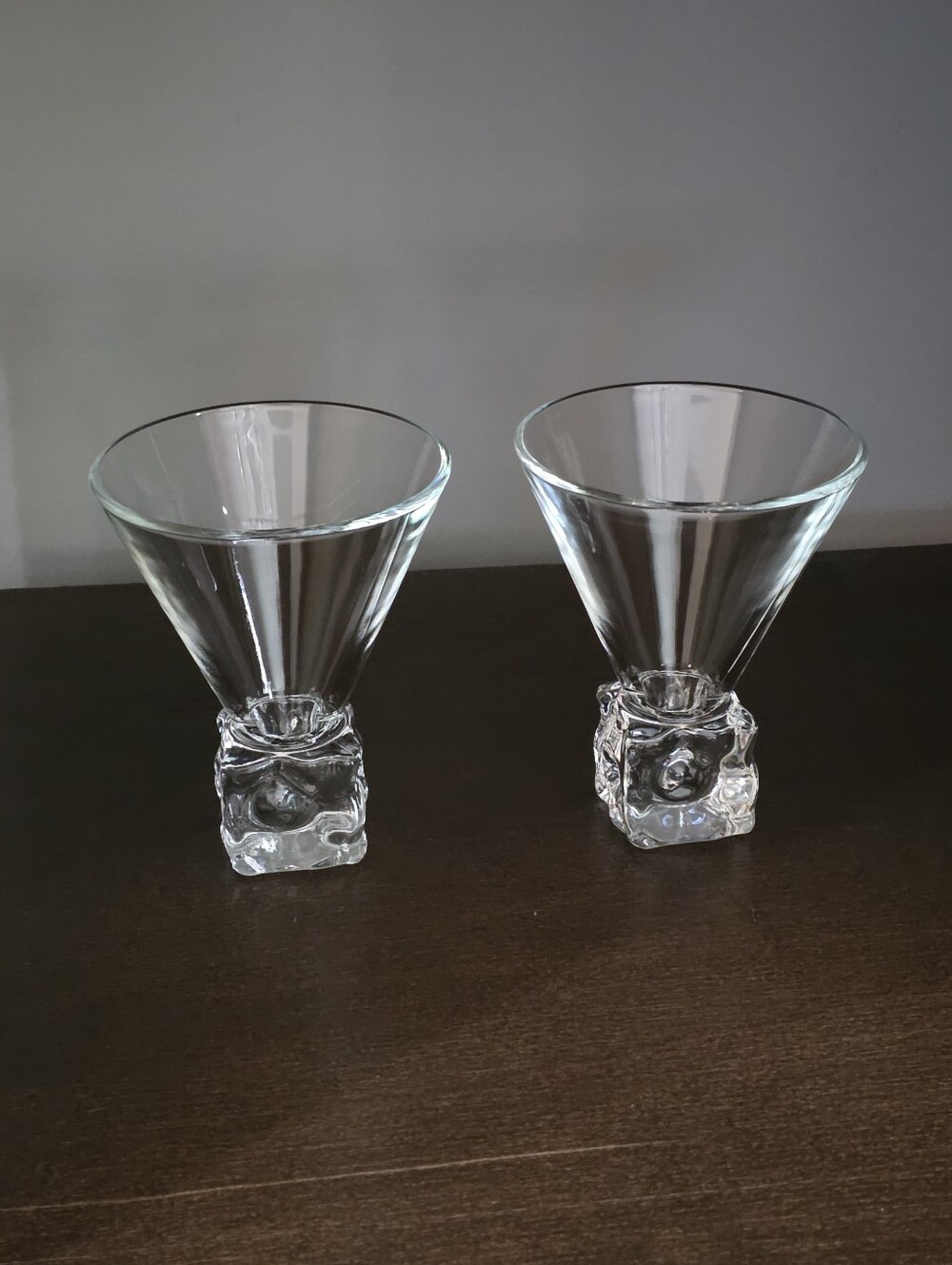 Set Of Two DiSaronno Ice Cube Cocktail Glasses